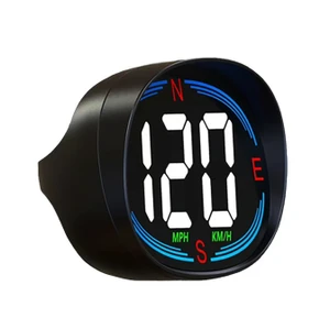מד מהירות GPS HUD לרכב | התראות מהירות ומצפן דיגיטלי