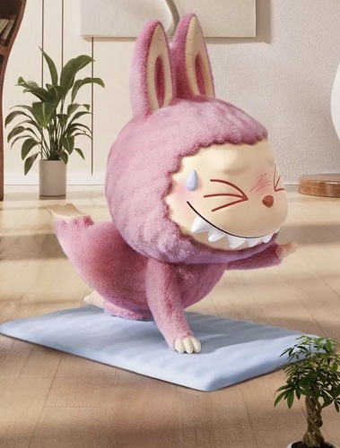 דמות אספנות LABUBU קופסת הפתעה ארנב ורוד | LABUBU Bunny Blind Box Collectible 