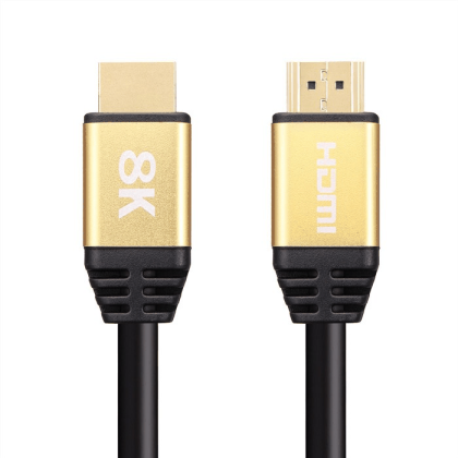 כבל HDMI 2.1 TopX 1m 8K@60Hz מוזהב