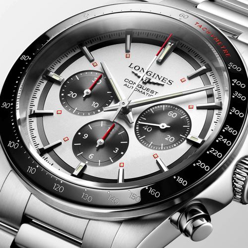 Longines L38354726 Conquest Chrono 42MM לונג'ין יבואן רשמי