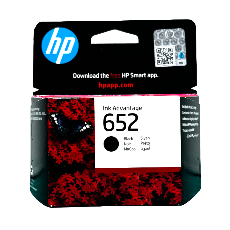 ראש דיו מקורי שחור HP 652