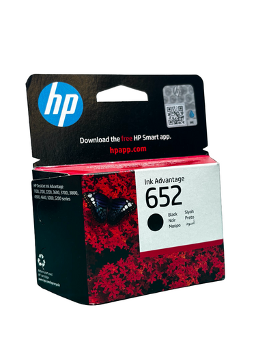 ראש דיו מקורי שחור HP 652