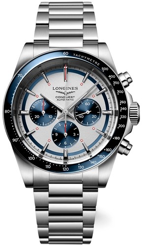 Longines L38354986 Conquest Chrono 42MM לונג'ין יבואן רשמי