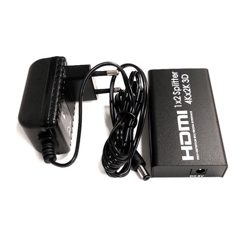 מפצל HDMI לשני מסכים Gold Touch 4K HDMI Splitter 2Ports