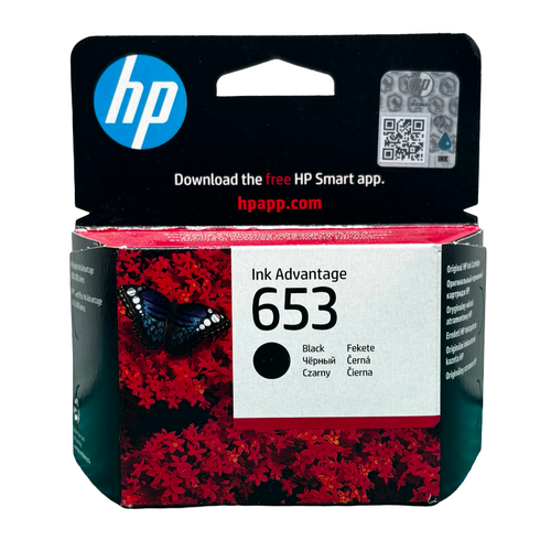 ראש דיו מקורי שחור HP 653