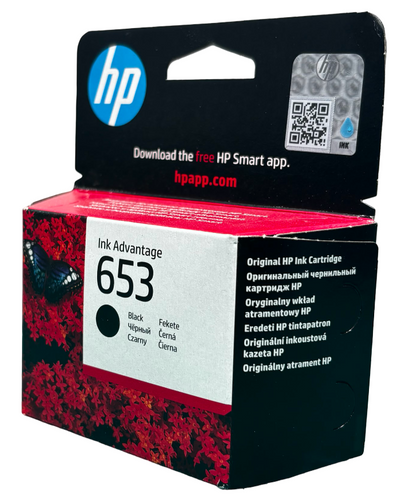 ראש דיו מקורי שחור HP 653