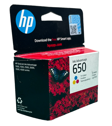 ראש דיו מקורי צבעוני HP 650