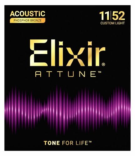 סט מיתרים לאקוסטית ELIXIR ATTUNE Phosphor Bronze 21027 11-52