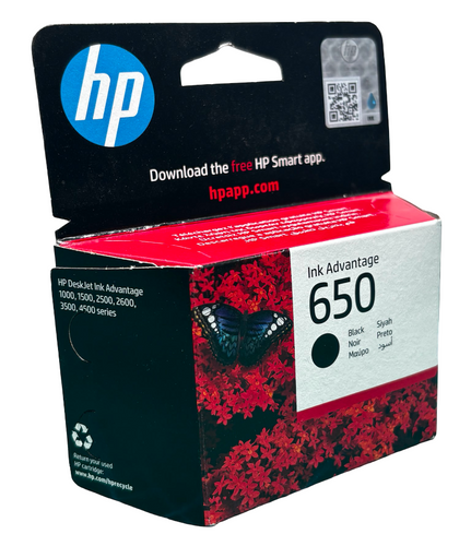ראש דיו מקורי שחור HP 650