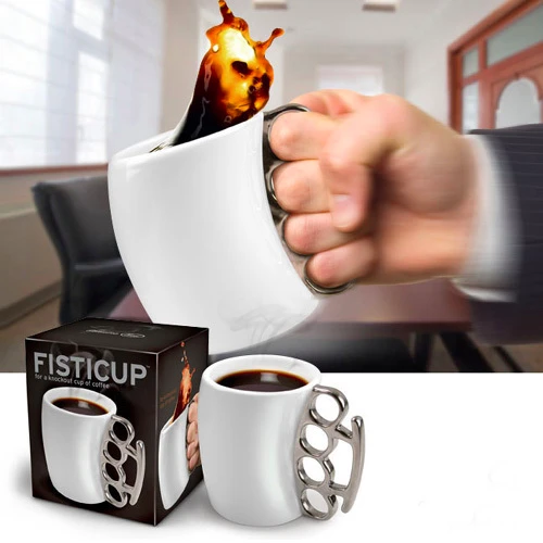 ספל קפה בעיצוב אגרופן | FISTICUP 