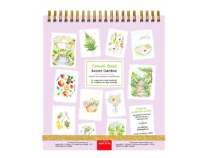 Travel book- צביעה בצבעי מים Secret garden