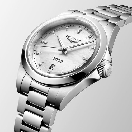 Longines L33204876 Conquest 30MM נשים יהלומים אוטומטי לונג'ין יבואן רשמי