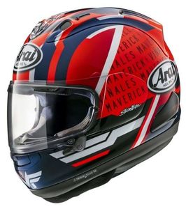 קסדה מלאה אראי צביעת מאבריק כחול כתום - Arai RX-7V Evo Maverick Reset Helmet