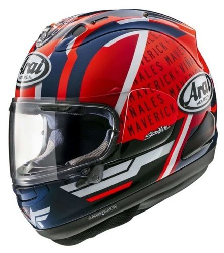 קסדה מלאה אראי צביעת מאבריק כחול כתום - Arai RX-7V Evo Maverick Reset Helmet