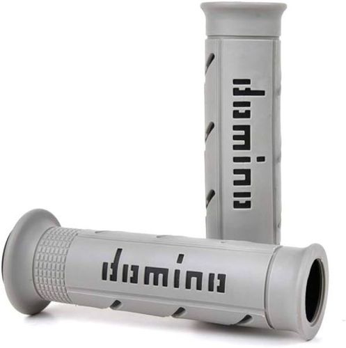 גריפים לאופנוע ספורט דומינו אפור/שחור–A250 GRIPS DOMINO RACING MOTO