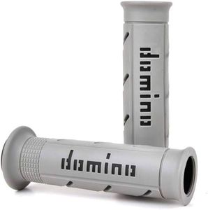 גריפים לאופנוע ספורט דומינו אפור/שחור–A250 GRIPS DOMINO RACING MOTO