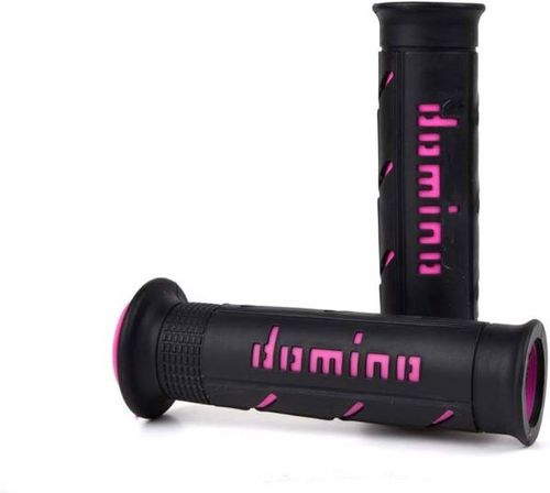 גריפים לאופנוע ספורט דומינו ורוד/ שחור – GRIPS DOMINO RACING MOTO GP A250