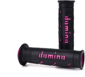 גריפים לאופנוע ספורט דומינו ורוד/ שחור – GRIPS DOMINO RACING MOTO GP A250
