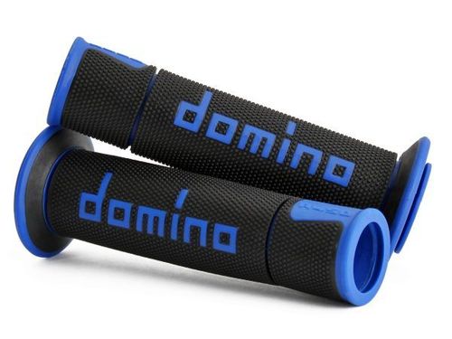 גריפים לאופנוע ספורט דומינו שחור/ כחול – GRIPS DOMINO RACING MOTO GP A450