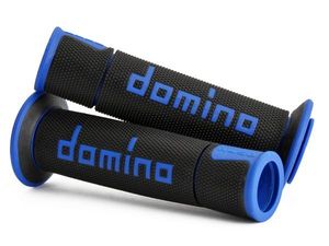גריפים לאופנוע ספורט דומינו שחור/ כחול – GRIPS DOMINO RACING MOTO GP A450