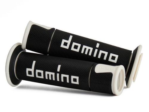 גריפים לאופנוע ספורט דומינו שחור/ לבן – GRIPS DOMINO RACING MOTO GP A450