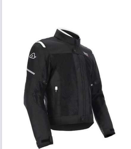 מעיל רכיבה רב עונתי שחור לבן ACERBIS JACKET CE ON ROAD RUBY