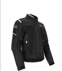 מעיל רכיבה רב עונתי שחור לבן ACERBIS JACKET CE ON ROAD RUBY