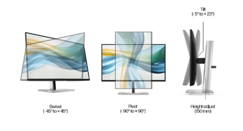 מסך מחשב HP Series 5 Pro 23.8 inch FHD USB-C 524pu D9V7E9