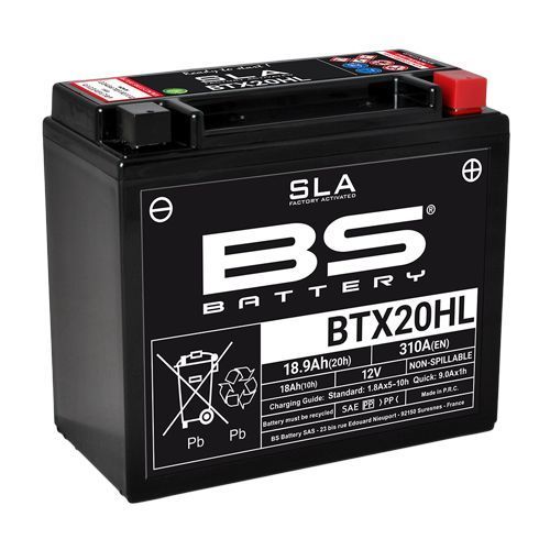 מצבר GEL BTX20HL BS אחריות לשנה