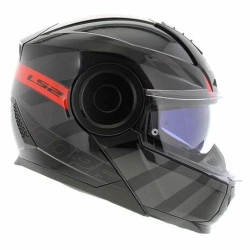 קסדה נפתחת אל אס 2 סקופ שחור אדום LS2 SCOPE FF902 HAMR BLACK RED
