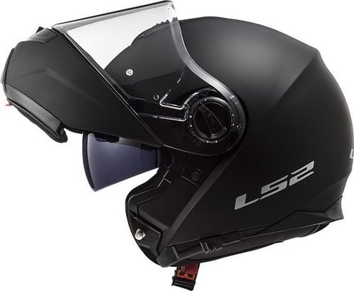 קסדה נפתחת אל אס 2 סטרוב שחור מט – LS2 STROBE FF325