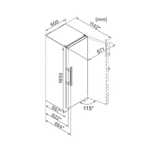 מקרר ‏מקפיא תחתון Miele KFN 28133 D ‏310 ‏ליטר מילה