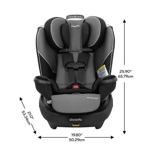 כיסא בטיחות מסתובב משולב בוסטר Revolve 360 אפור Evenflo