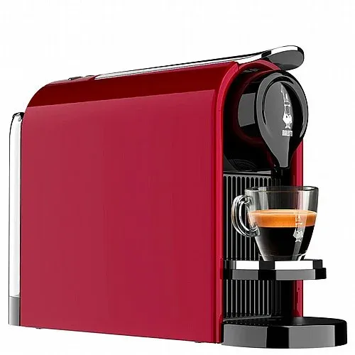 מכונת קפסולות Bialetti Gioia Plus אדומה מבט צד