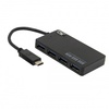 מפצל  USB 3.1 מחיבור USB 3.1 Type-C ל4 חיבורי USB 3.0