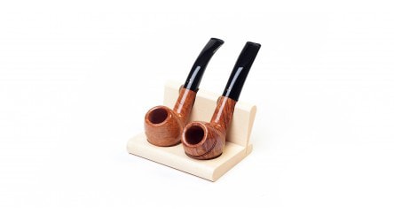 מעמד לשתי מקטרות Savinelli נטורל