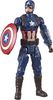 דמות קפטן אמריקה Captain America בגובה 30 ס"מ עם אור ואפקטים קוליים מסדרת TITAN HERO
