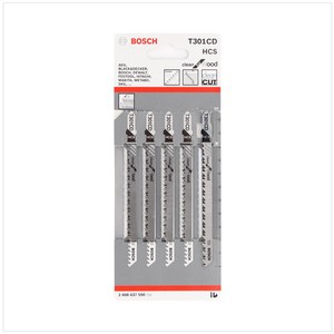 סט 5 משוריות עץ ארוכות עם זווית גב BOSCH
