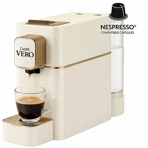 מכונת קפה Vero Di Lusso לבן תואם Nespresso