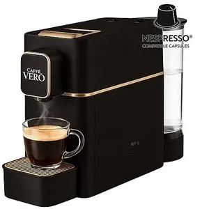 מכונת קפה לקפסולות VERO DI LUSSO תואמת Nespresso שחור