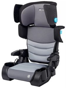בוסטר גב מתקפל Koa Slim 2-in-1 מתקפל עם ידיות עולות/יורדות, הגנת צד ומגיני שמש מתקפלים - שחור/אפור