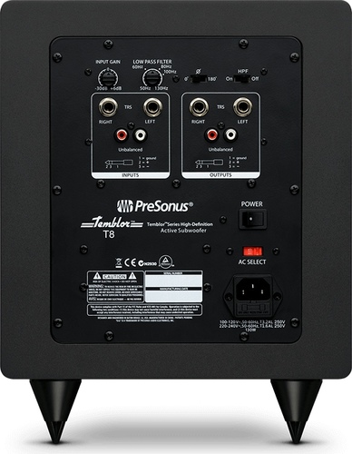 זוית נוספת PreSonus Temblor T8 Subwoofer