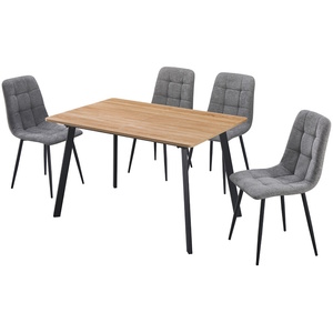 פינת אוכל מעוצבת נפתחת כולל 4 כיסאות Home Decor