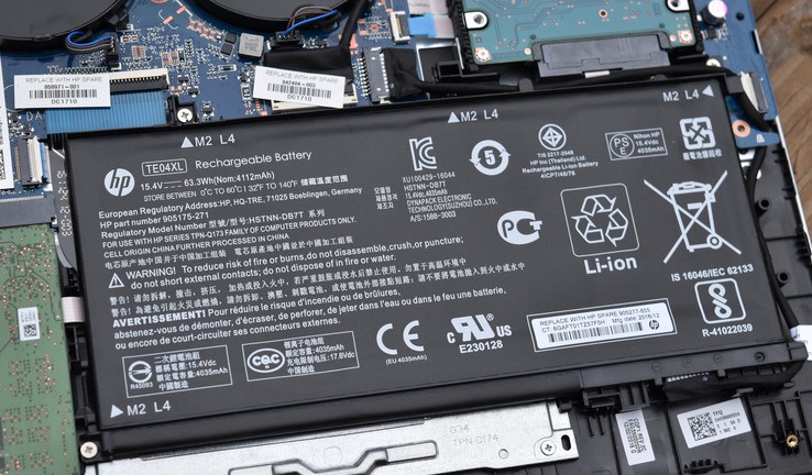 סוללה מקורית פנימית למחשב נייד HP PRO OMEN 15 - TE03XL TE04XL
