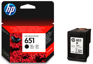 ראש דיו שחור מקורי HP 651 C2P10AE