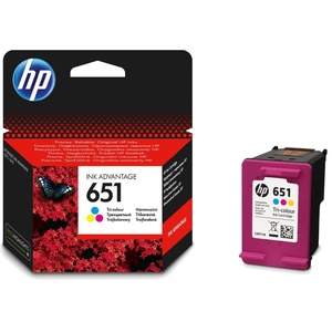 ראש דיו צבעוני מקורי HP 651 C2P11AE