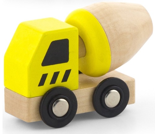 סט 6 מכוניות מעץ - בניה ועבודות עפר