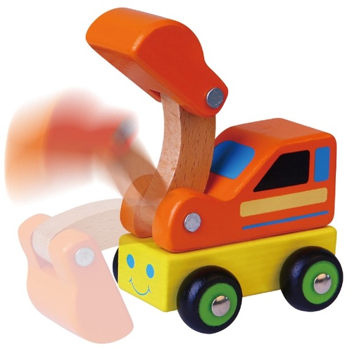 סט 6 מכוניות משחק מעץ