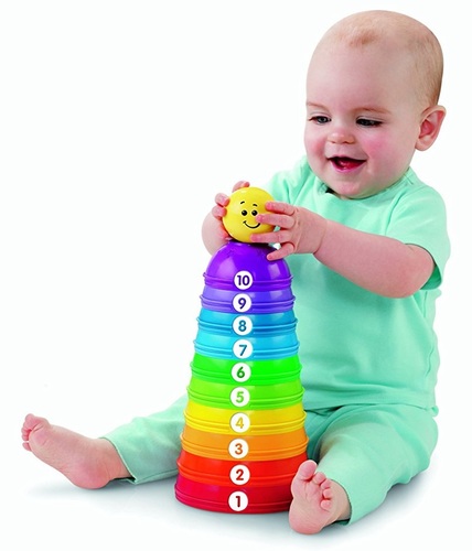 מגדל כדורים וספרות 10 חלקים