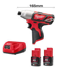 אימפקט 12V דגם M12BID סוללות MILWAUKEE 2AH